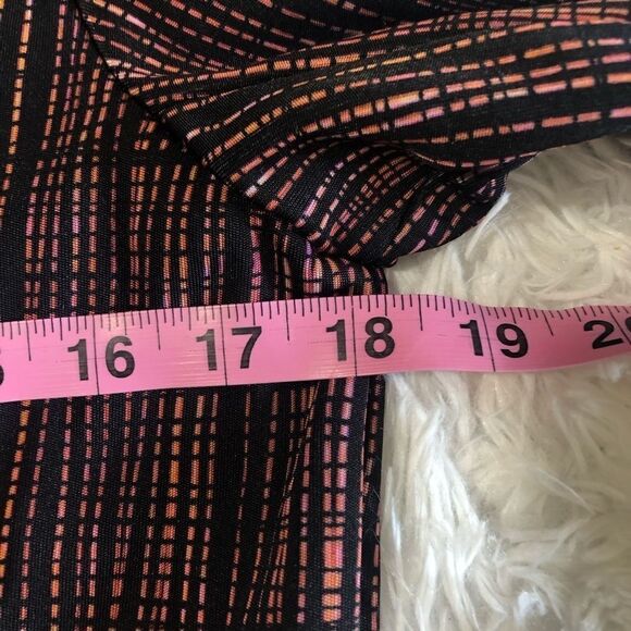 COS Crosshatch Print High-low Split Back Top sz XS - Picture 4 of 9